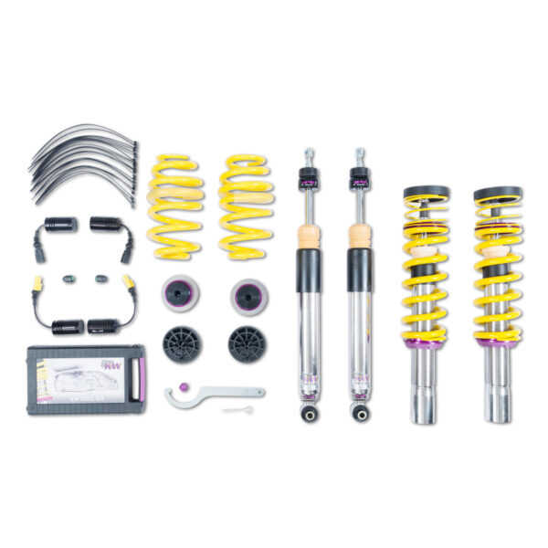 Alternative view of KW Coilover Kit V3 2017+ Audi A4 (B9) Sedan w/ Electronic Dampers
