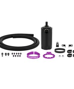 Alternative view of Mishimoto Universal Baffled Oil Catch Can - Purple