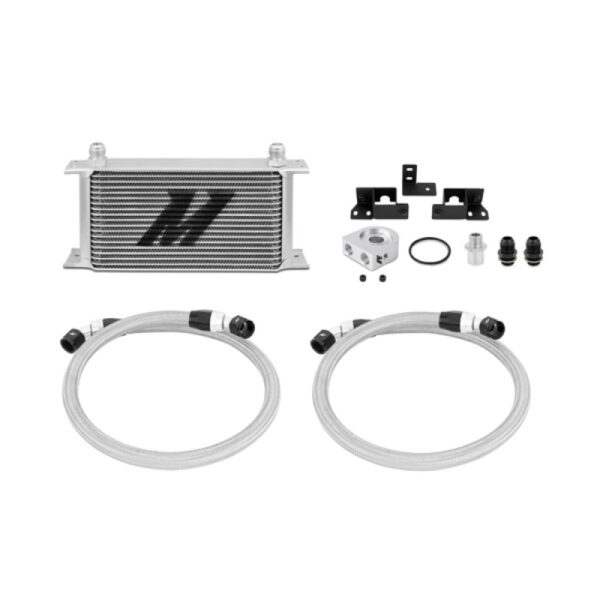 Alternative view of Mishimoto 07-11 Jeep Wrangler JK Oil Cooler Kit - Silver
