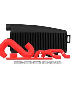 Mishimoto Subaru 02-07 WRX/04-07 STi Top-Mount Intercooler Kit - Powder Coated Black & Red Hoses