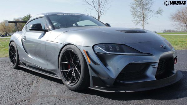 Alternative view of Carbon Polyweave Side Splitter Kit - Mk5 Toyota Supra