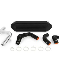 Alternative view of Mishimoto 2013+ Ford Focus ST Black Intercooler w/ Polished Pipes