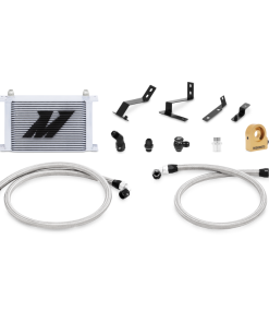 Alternative view of Mishimoto 2016+ Chevy Camaro Oil Cooler Kit w/ Thermostat - Silver