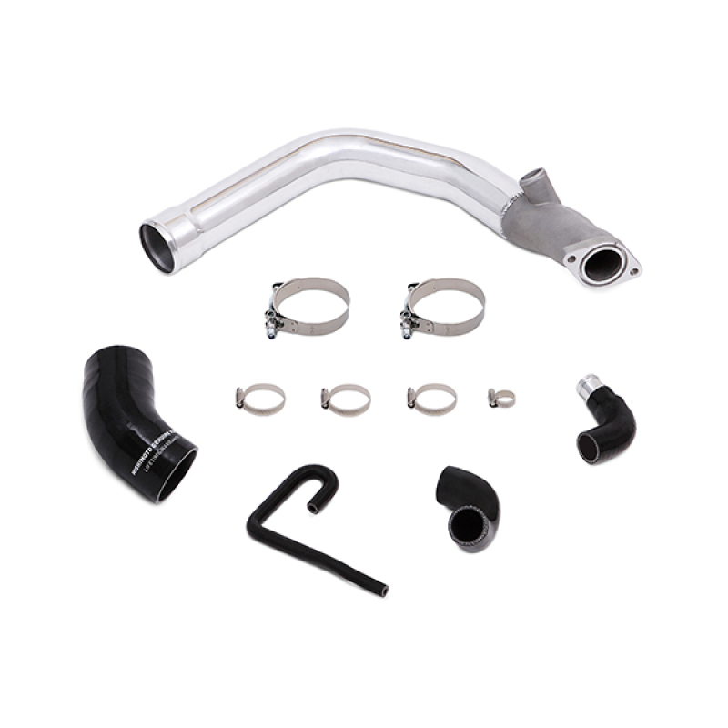 Mishimoto 2015 Subaru WRX Top-Mount Intercooler Kit - Powder Coated Silver & Polished Pipes - Image 4