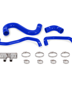Alternative view of Mishimoto 2015+ Ford Mustang GT Silicone Lower Radiator Hose - Blue