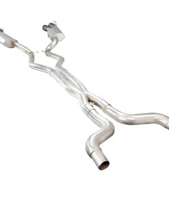 Kooks 10-15 Chevy Camaro SS/ZL1/1LE 3in Cat Back w/ 4in Slash Cut Black Tips