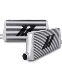 Mishimoto Universal Silver R Line Intercooler Overall Size: 31x12x4 Core Size: 24x12x4 Inlet / Outle
