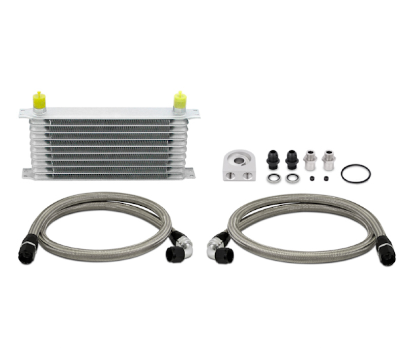 Mishimoto Universal 10 Row Oil Cooler Kit (Metal Braided Lines) - Image 3