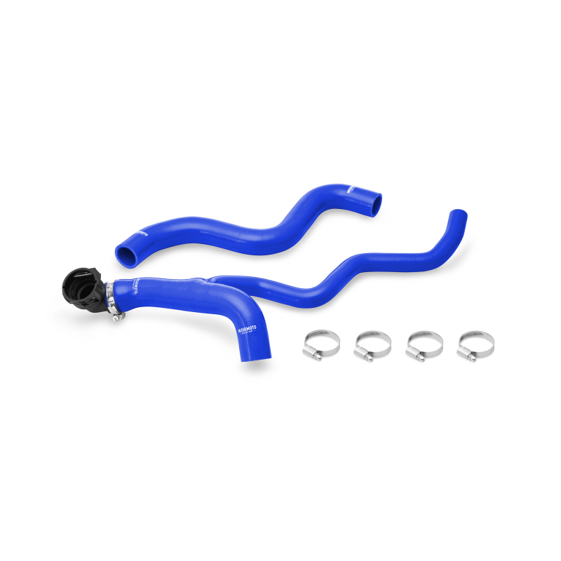 Mishimoto 2012+ Fiat 500 Non-Turbo Blue Silicone Radiator Hose Kit - Image 3
