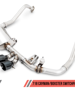 AWE Tuning Porsche 718 Boxster / Cayman SwitchPath Exhaust (PSE Only) - Diamond Black Tips