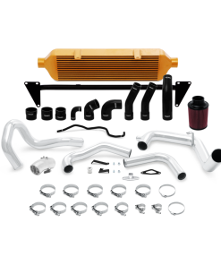 Alternative view of Mishimoto 2015-2016 Subaru WRX STI Front-Mount Intercooler Kit w/ Air Intake - Gold
