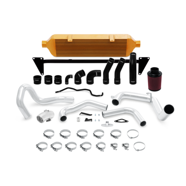 Alternative view of Mishimoto 2015-2016 Subaru WRX STI Front-Mount Intercooler Kit w/ Air Intake - Gold
