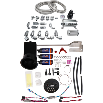 DeatschWerks 94-02 Nissan Silvia and Skyline X2 Surge Module with DW420 Pumps and PTFE Plumbing Kit