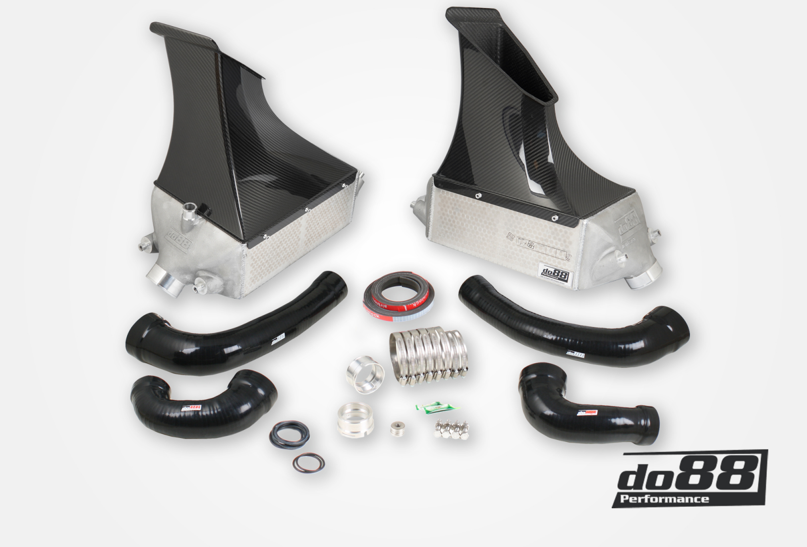 Porsche 911 Turbo (991) Intercooler kit MERA for do88 Y-pipe
