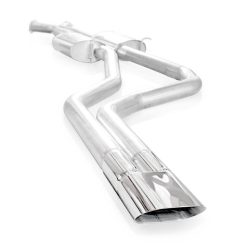 Alternative view of Stainless Works 2004 GTO 3in Catback Chambered Mufflers X-Pipe Slash Cut Tips