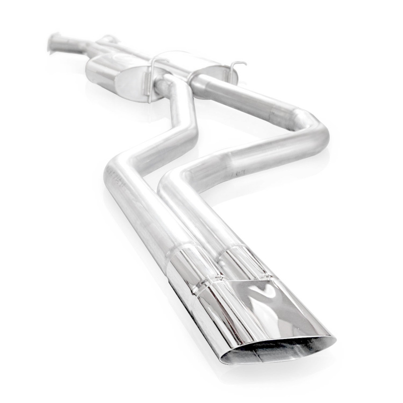 Stainless Works 2004 GTO 3in Catback Chambered Mufflers X-Pipe Slash Cut Tips - Image 2