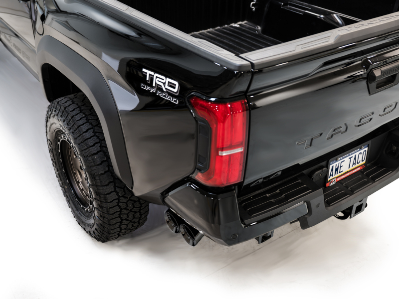 AWE Exhaust for 4th Gen Toyota Tacoma Dual Diamond Black Tips - Image 14