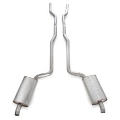 Alternative view of Stainless Works 1968-72 Corvette Exhaust SB 2-1/2in Factory Style Mufflers