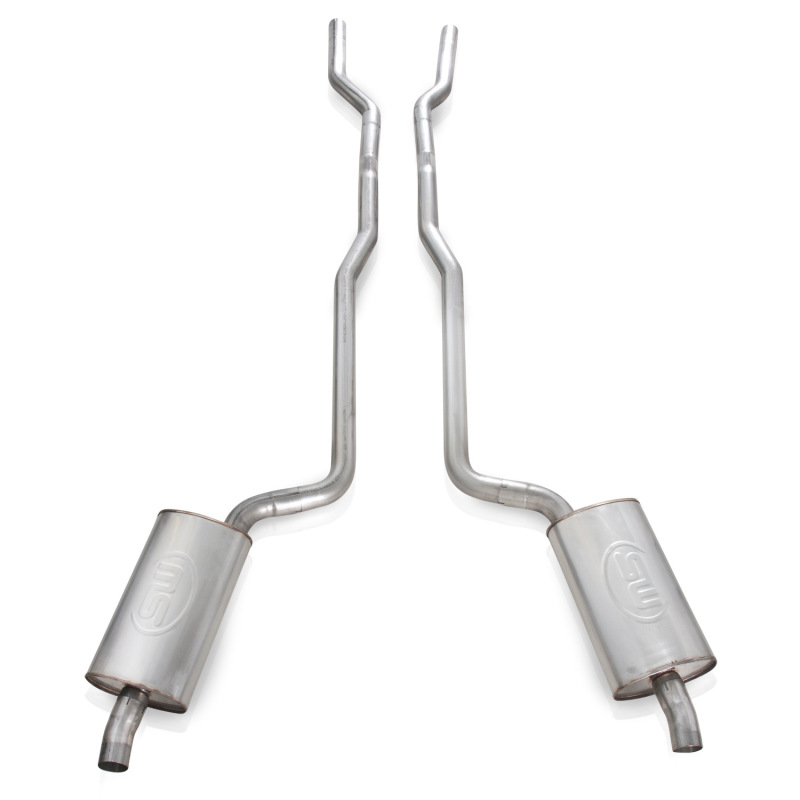 Stainless Works 1968-72 Corvette Exhaust SB 2-1/2in Factory Style Mufflers - Image 2