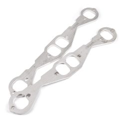 Alternative view of Stainless Works Small Block Chevy Squared Oval Port Header 304SS Exhaust Flanges 1-7/8in Primaries
