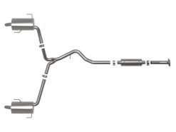 Alternative view of aFe Subaru Outback 20-23 H4-2.4L Takeda 2-1/2 IN to 2-1/4 IN 304 Stainless Steel Cat-Back Exhaust