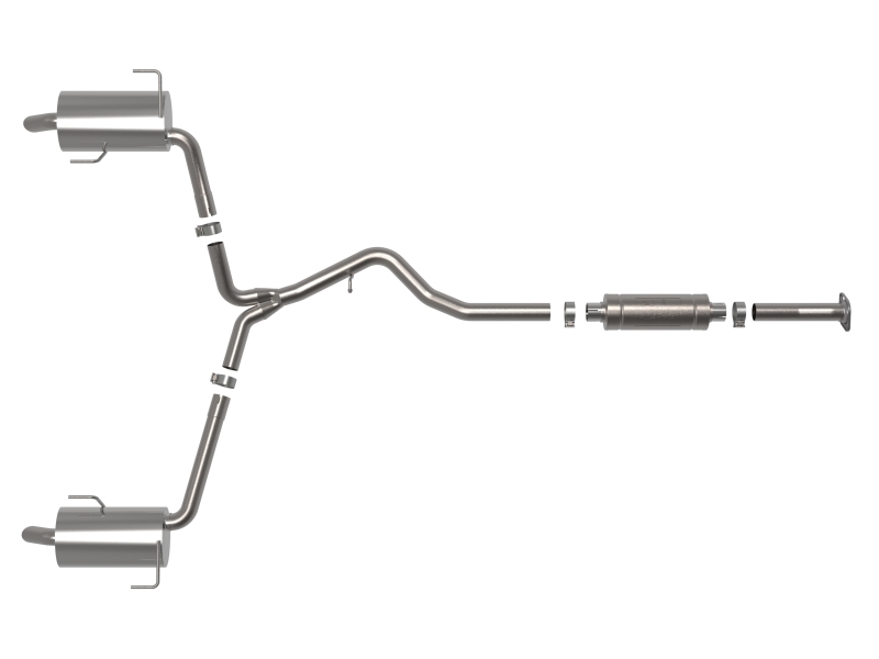 aFe Subaru Outback 20-23 H4-2.4L Takeda 2-1/2 IN to 2-1/4 IN 304 Stainless Steel Cat-Back Exhaust - Image 2