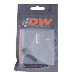 Alternative view of DeatschWerks 1/8in NPT Male Thread 1/4in Hose Barb - Anodized Matte Black