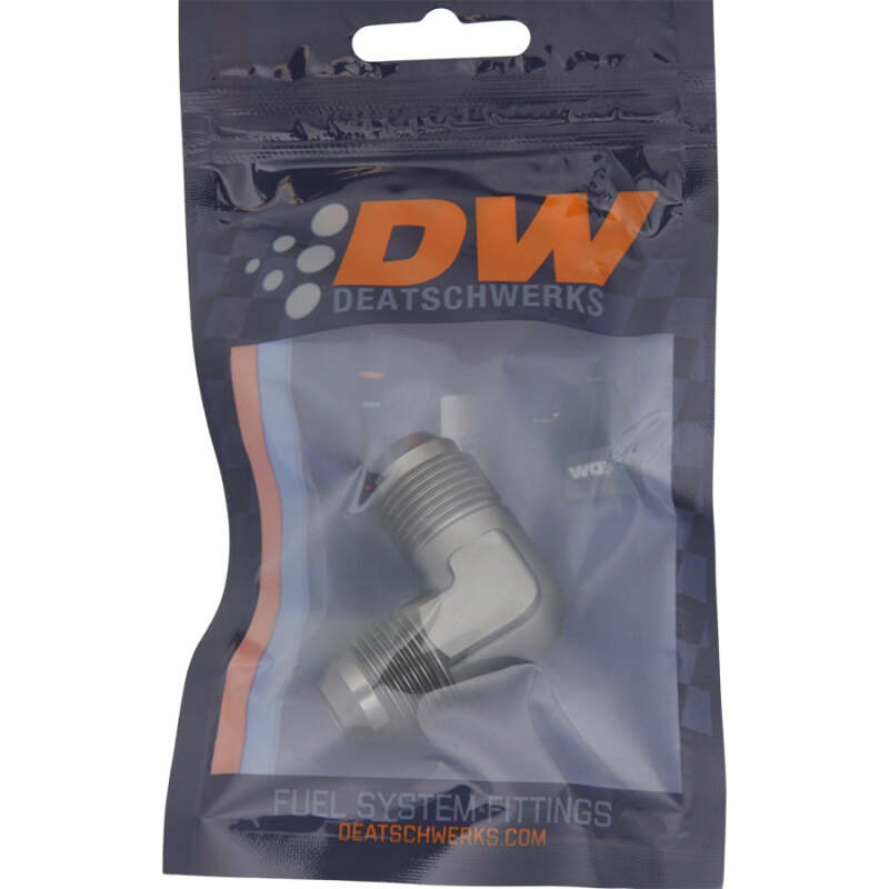 DeatschWerks 8AN Male Flare To 8AN Male Flare 90-Degree Coupler Fitting - Image 3