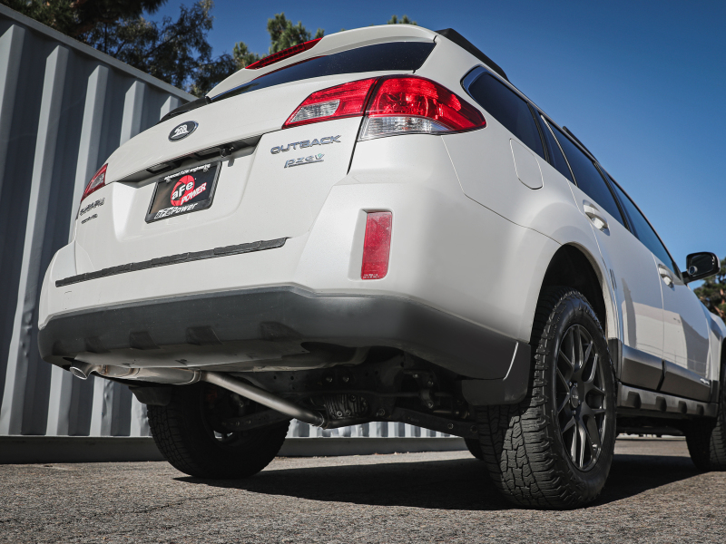 aFe POWER Takeda 2.25 to 2.5in 304SS Cat-Back Exhaust 10-14 Subaru Outback H4-2.5L - Image 3