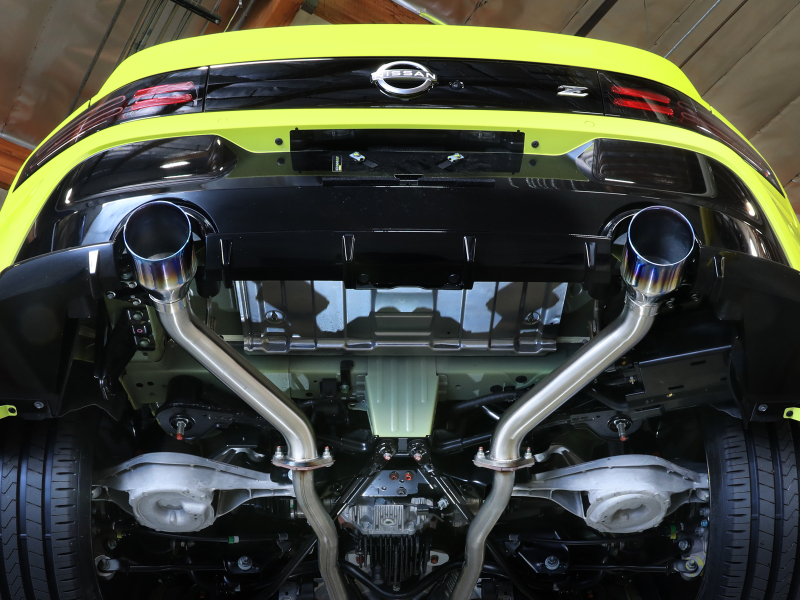 aFe Nissan Z 23-23 V6-3.0L Takeda 2-1/2in 304 SS Axle-Back Exhaust System w/ Black Tips - Image 5