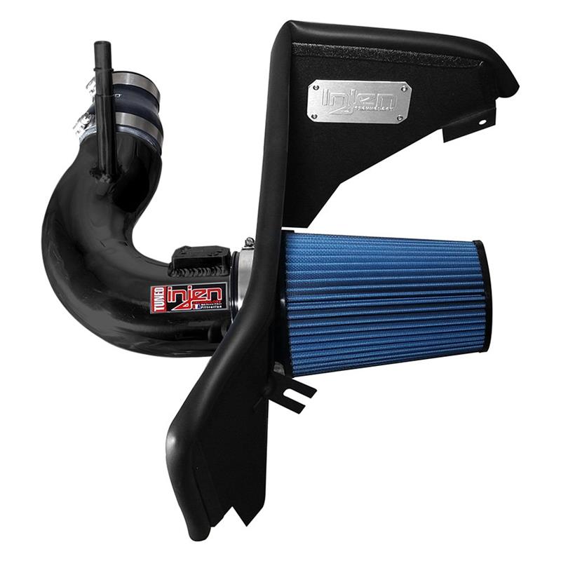 Injen 2016+ Chevy Camaro 2.0L Wrinkle Black Power-Flow Air Intake System - Image 2
