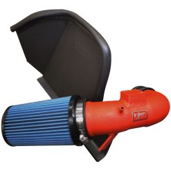 Alternative view of Injen 16-18 BMW 330i B48 2.0L (t) Wrinkle Red Cold Air Intake