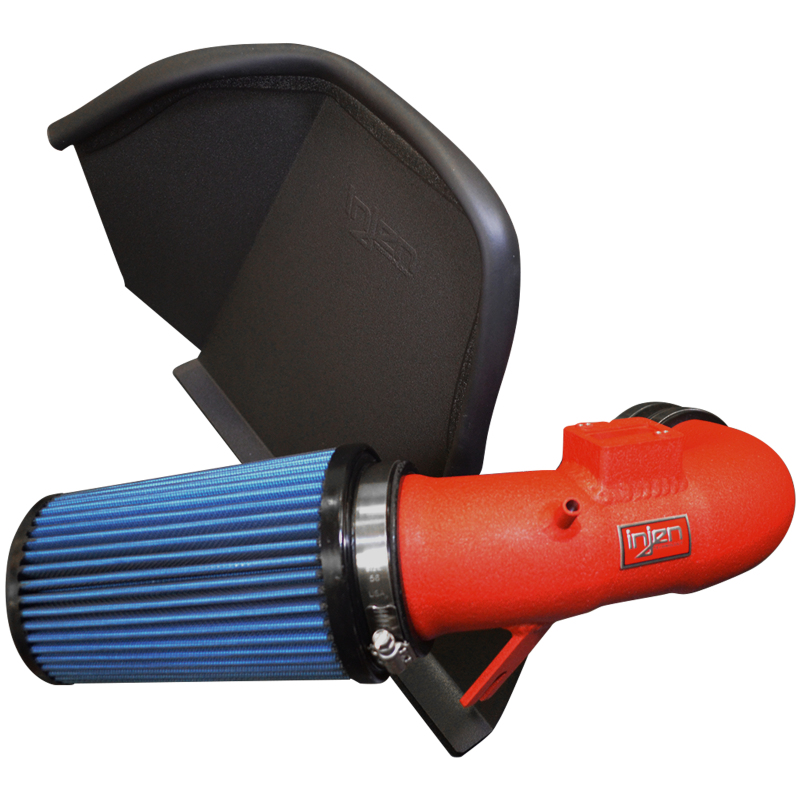 Injen 16-18 BMW 330i B48 2.0L (t) Wrinkle Red Cold Air Intake - Image 2