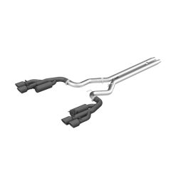 MBRP 18-19 Ford Mustang GT 5.0 3in Cat Back Quad Tip Race Version - Black - Image 3