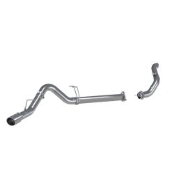 Alternative view of MBRP 11-14 Ford 6.7L F-250/350/450 4in Filter Back Single Side Exit Alum and Down Pipe Exhaust