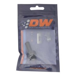 Alternative view of DeatschWerks 6AN ORB Male to 3/8in Male Barb Fitting (Incl O-Ring) - Anodized Matte Black