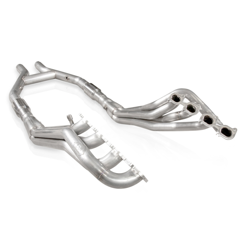 Stainless Works 2011-14 Shelby GT500 Headers 1-7/8in Primaries High-Flow Cats 3in H-Pipe - Image 2