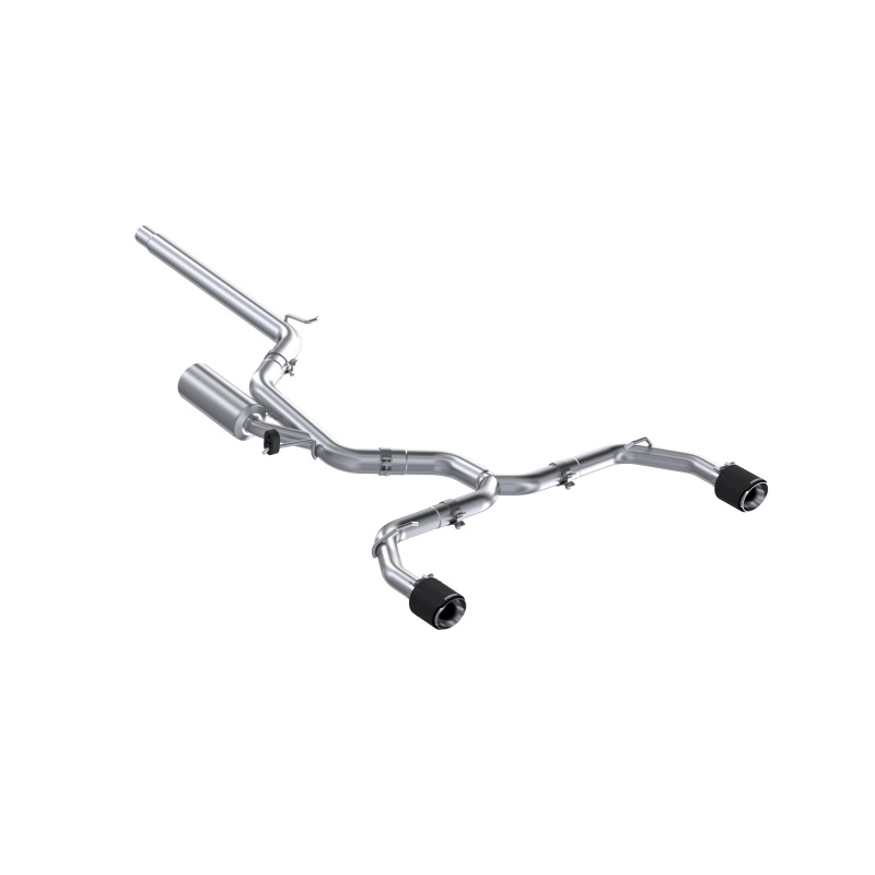 MBRP 2022 VW Golf GTI MK8 T304 SS 3in Cat-Back Exhaust 2.5in Dual Split Rear w/ Carbon Fiber Tips - Image 2