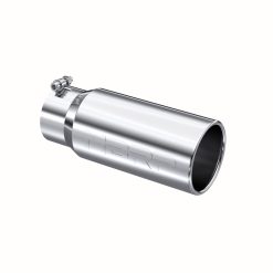 Alternative view of MBRP Universal Tip 5 O.D. Rolled Straight 4 inlet 12 length