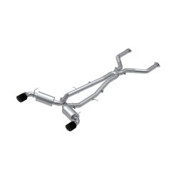 Alternative view of MBRP 17-19 Infiniti Q60 3.0L RWD/AWD Cat Back Dual Rear w/ Carbon Fiber Tips