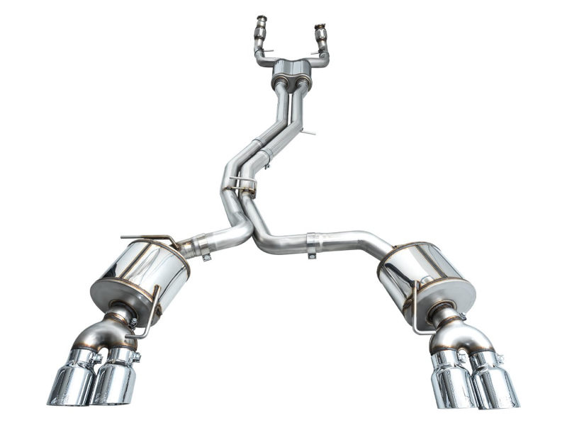 AWE Tuning 19-23 Audi C8 S6/S7 2.9T V6 AWD Touring Edition Exhaust - Chrome Silver Tips - Image 15