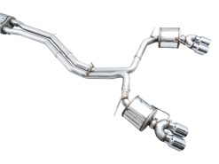 AWE Tuning 19-23 Audi C8 S6/S7 2.9T V6 AWD Touring Edition Exhaust - Chrome Silver Tips - Image 18