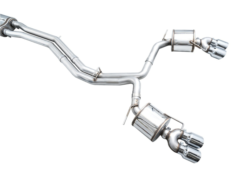 AWE Tuning 19-23 Audi C8 S6/S7 2.9T V6 AWD Touring Edition Exhaust - Chrome Silver Tips - Image 18