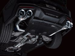 AWE 2024 Ford Mustang Dark Horse S650 RWD Track Edition Catback Exhaust w/ Quad Chrome Silver Tips - Image 13
