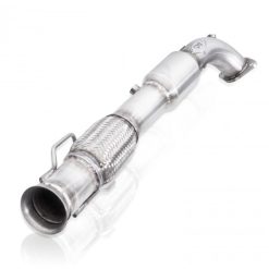 Alternative view of Stainless Works 2016-18 Ford Focus RS 3in High-Flow Cats Downpipe Factory Connection