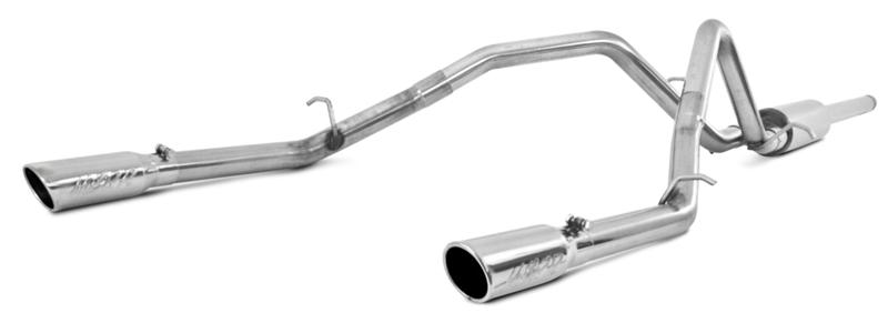 MBRP 14 Chevy/GMC 1500 Silverado/Sierra 4.3L V6/5.3L V8 Dual Split Rear T409 3in Cat Back Exhaust - Image 3