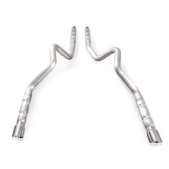 Alternative view of Stainless Works 2011-14 Mustang GT/2011-2012 Shelby GT500 3in Catback Retro Chambered Mufflers