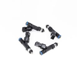 Alternative view of DeatschWerks 85-98 Volvo 240/740/940 Red Block 650cc Injectors - Set  of 4