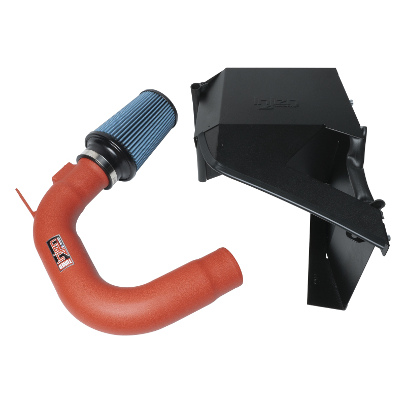 Injen 15-21 Subaru WRX 2.0L 4 Cyl. Wrinkle Red Cold Air Intake - Image 4