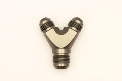 DeatschWerks 8AN Male Flare + 8AN Male Flare to 10AN Male Flare Y Block Fitting - Image 4